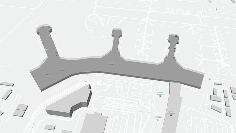 Moscow Domodedovo Airport terminal map
