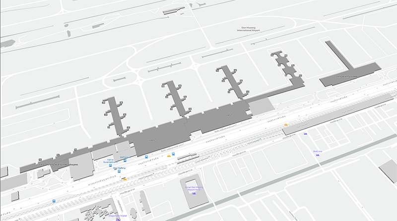 Bangkok-Don Muang terminal map