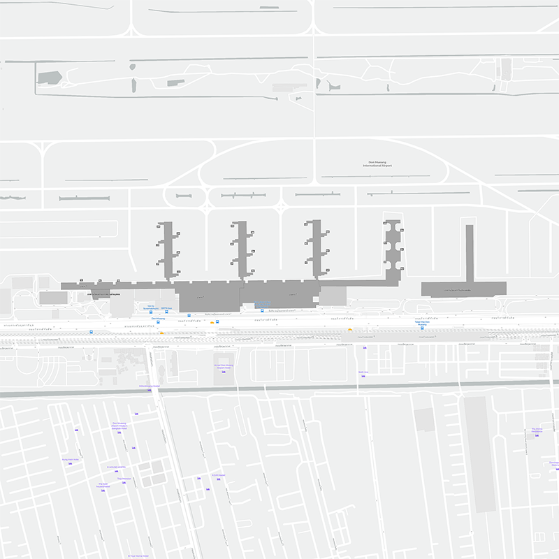 Bangkok-Don Muang terminal map