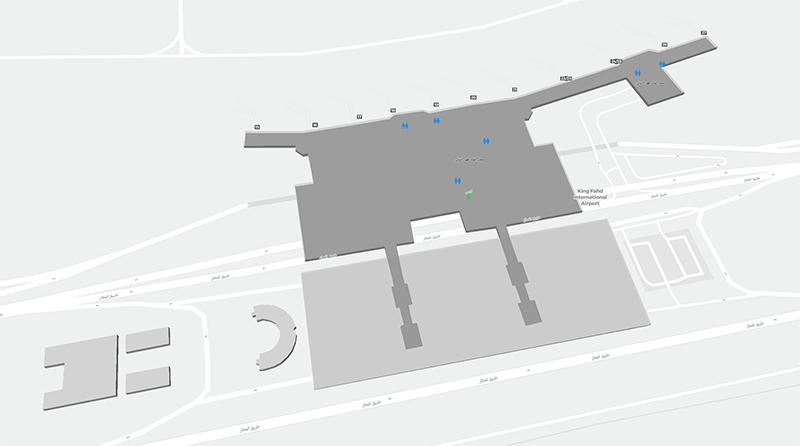 King Fahd International terminal map