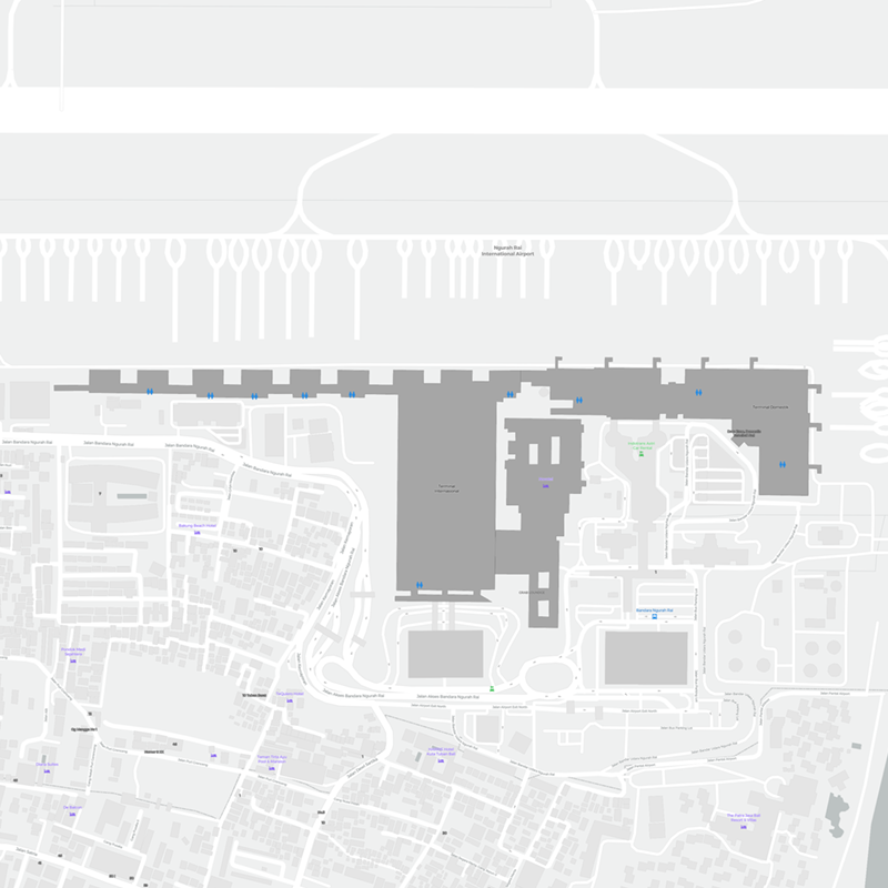 Bali International terminal map