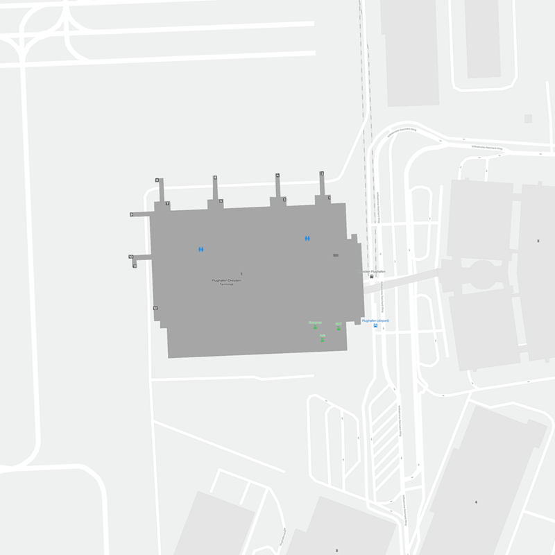 Aéroport de Dresde terminal map