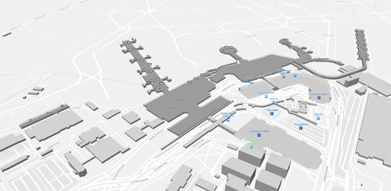 Dublin Airport terminal map