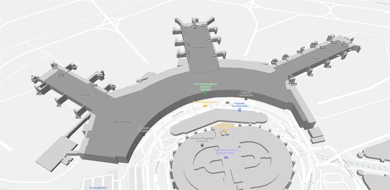 Dusseldorf Airport terminal map