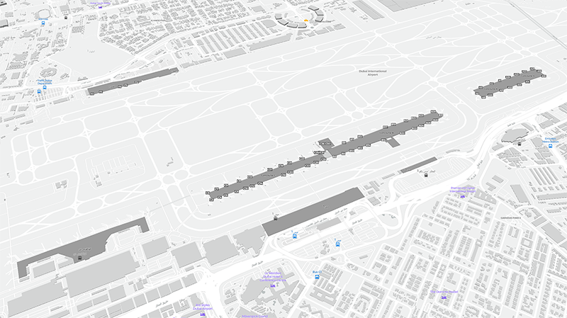 Dubai terminal map