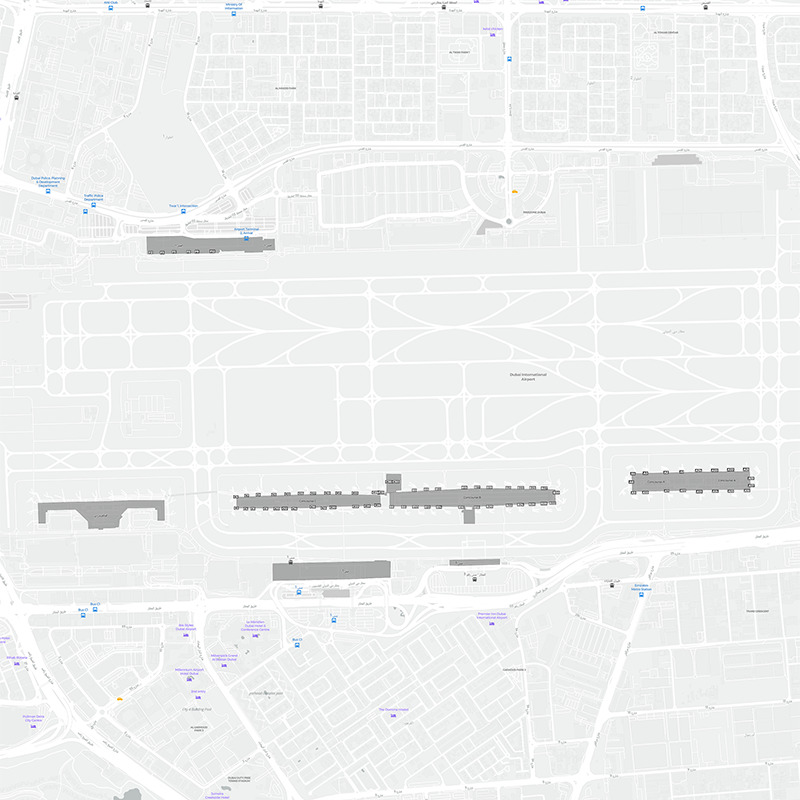 Dubai terminal map