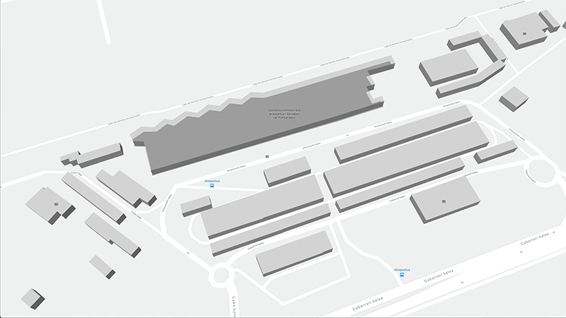 San Sebastián terminal map