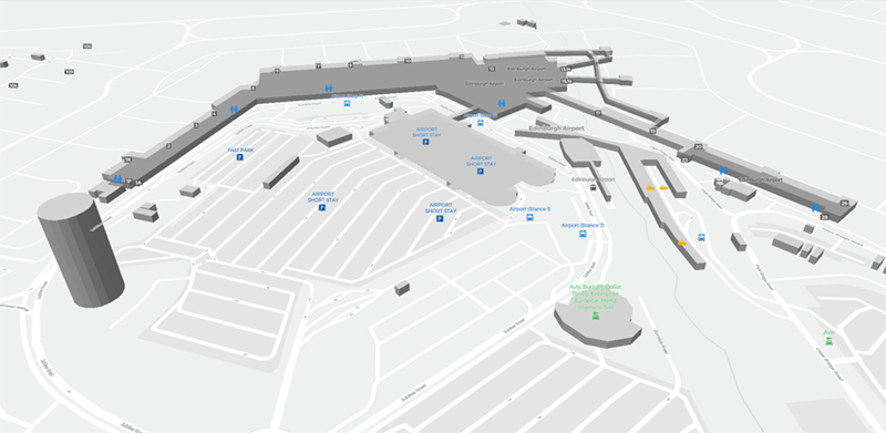 Edinburgh Airport terminal map