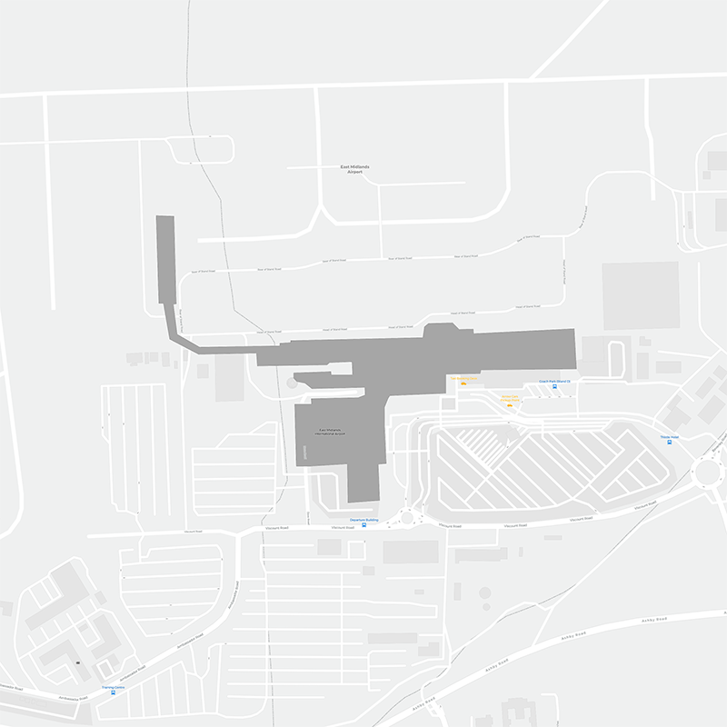 East Midlands terminal map