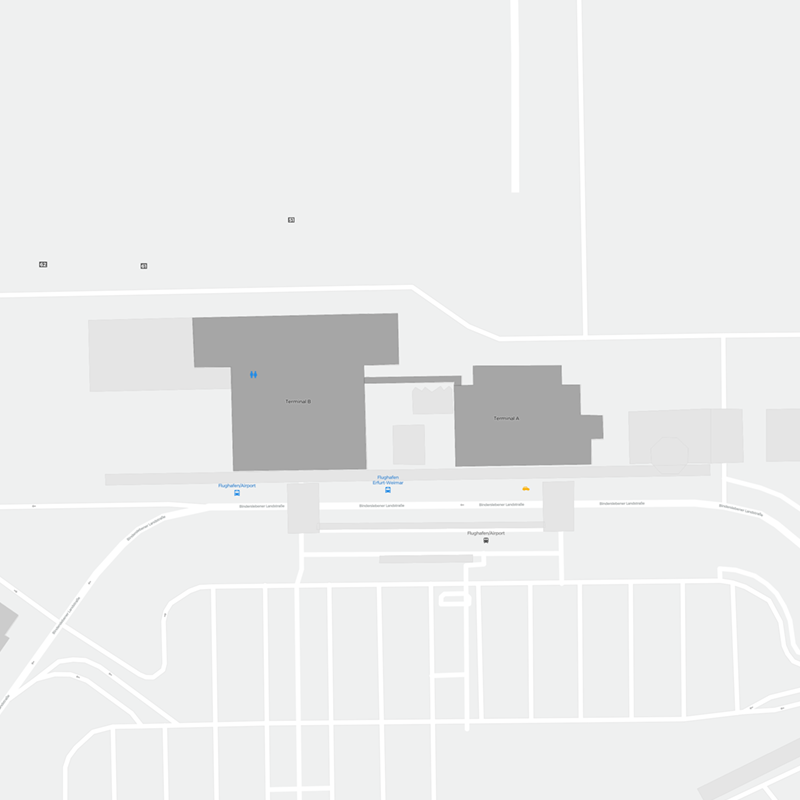 Erfurt-Weimar terminal map