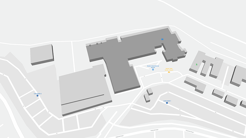 Exeter terminal map