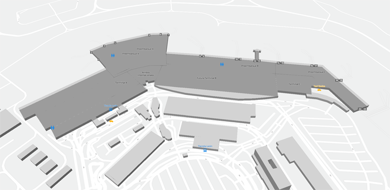 Internacional Ministro Pistarini terminal map