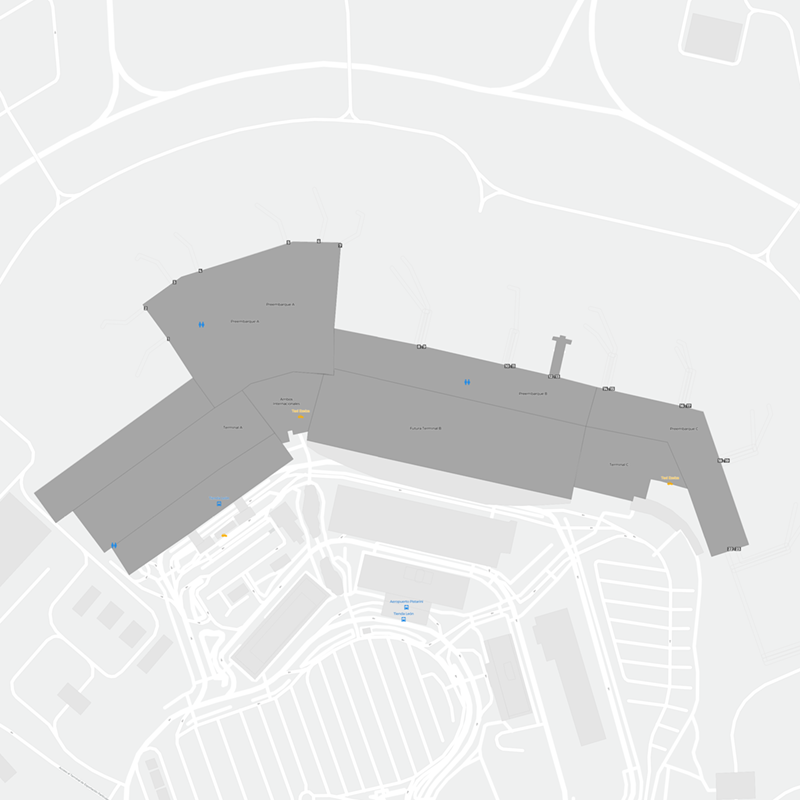 Internacional Ministro Pistarini terminal map