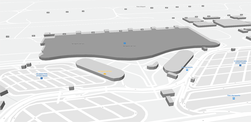 Faro Airport terminal map