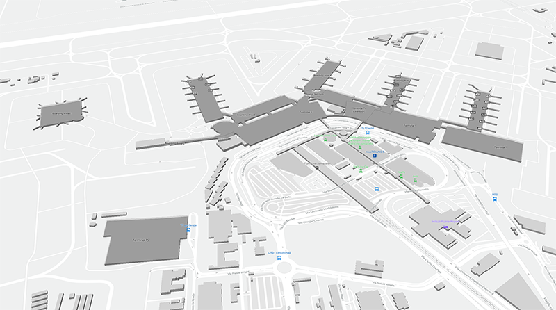 Roma Fiumicino terminal map