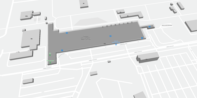Karlsruhe-Baden Baden terminal map