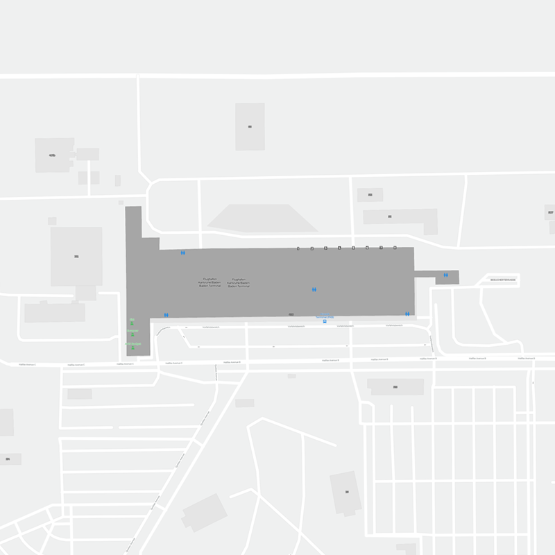 Karlsruhe-Baden Baden terminal map