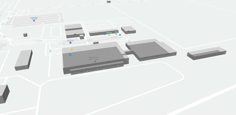 Memmingen Airport terminal map