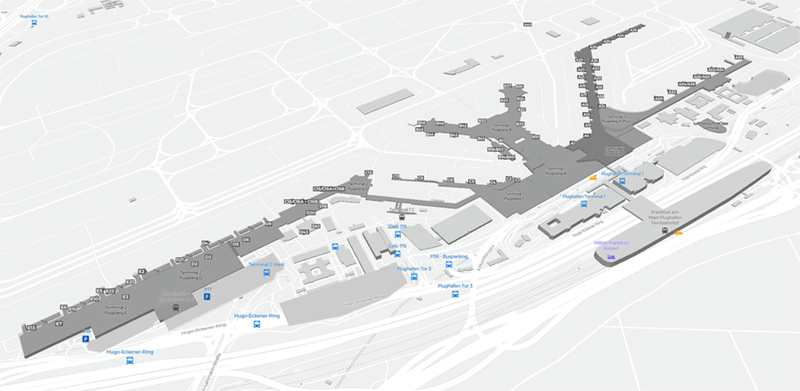 Frankfurt Airport terminal map