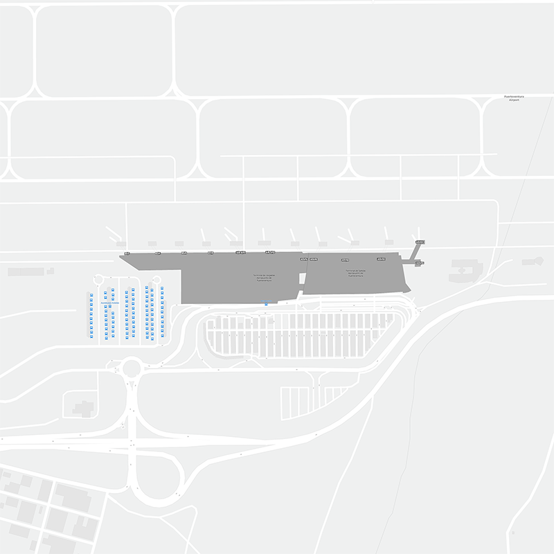 Aéroport de Fuerteventura terminal map