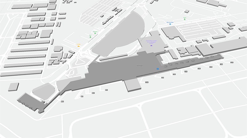 Guadalajara International Airport  terminal map