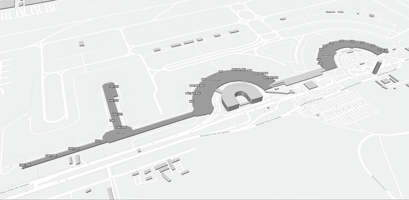 Galeao Antonio Carlos Jobim terminal map