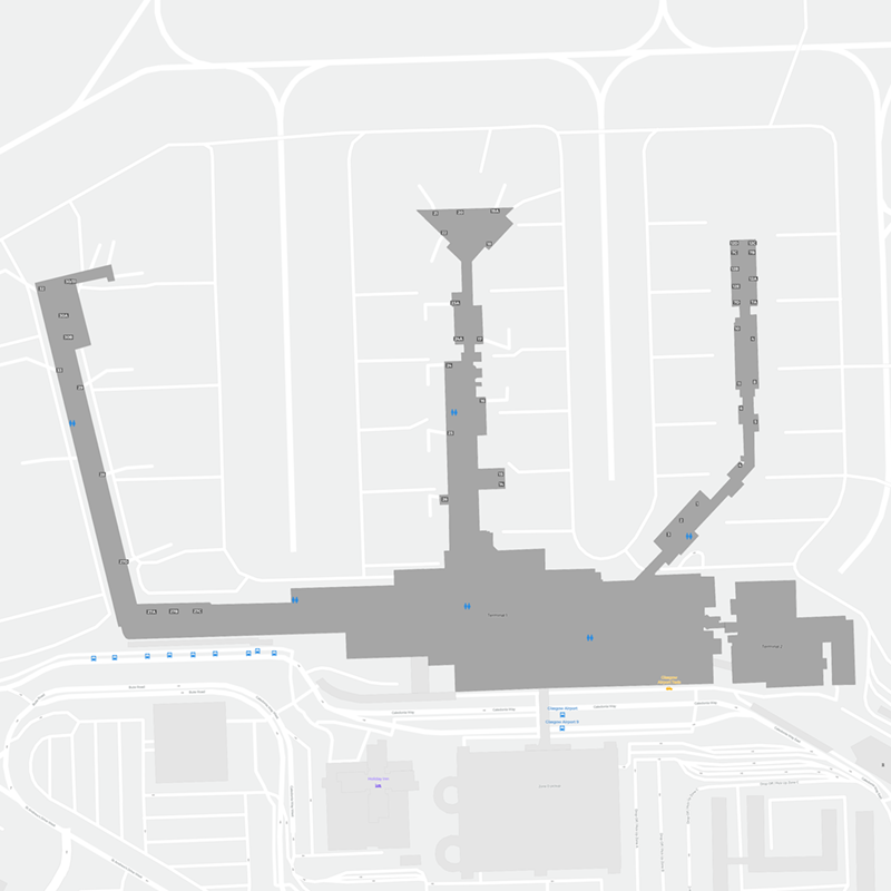 Glasgow International Airport  terminal map