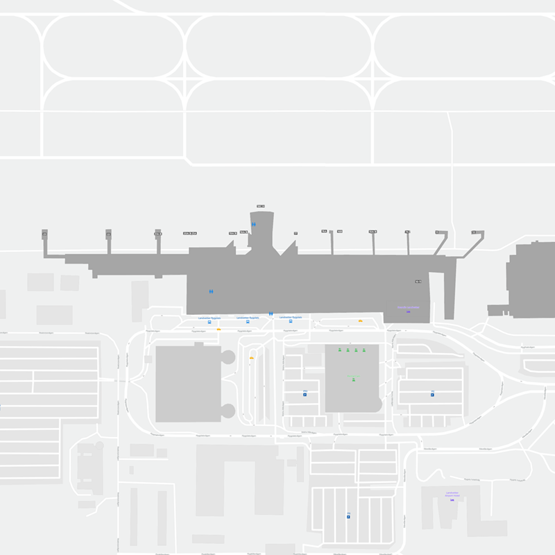 Göteborg Landvetter Airport terminal map