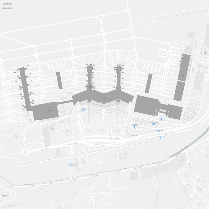 São Paulo/Guarulhos International Airport terminal map