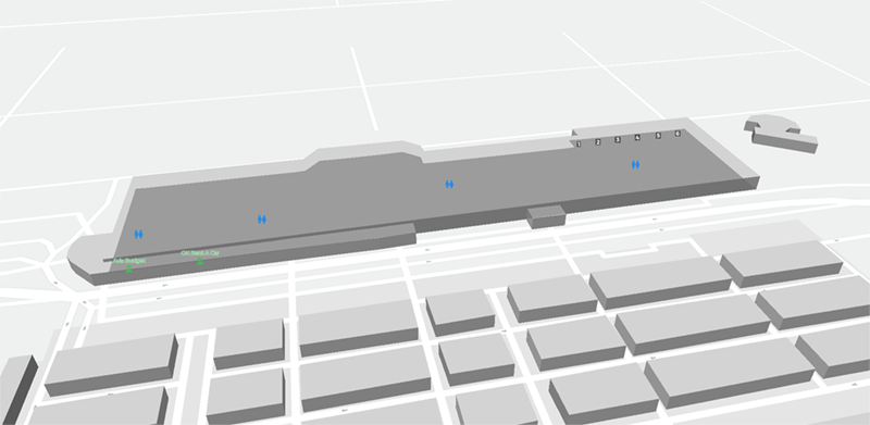 Granada terminal map