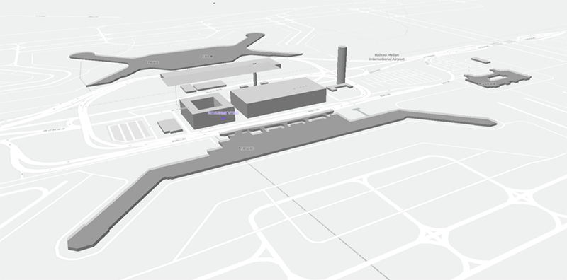 Haikou Meilan International Airport terminal map