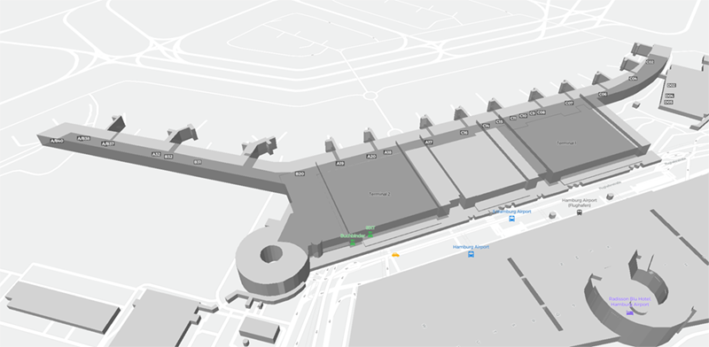 Hamburg Airport terminal map