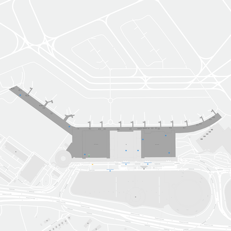 Hamburg Airport terminal map
