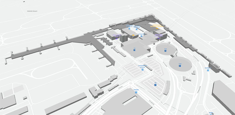 Helsinki Airport terminal map