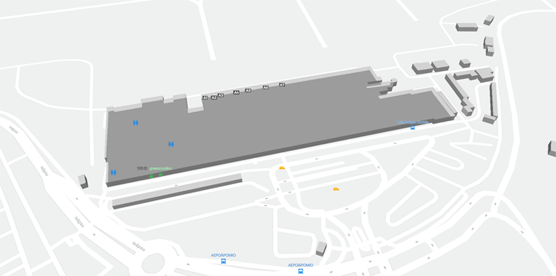Heraklion International Airport terminal map