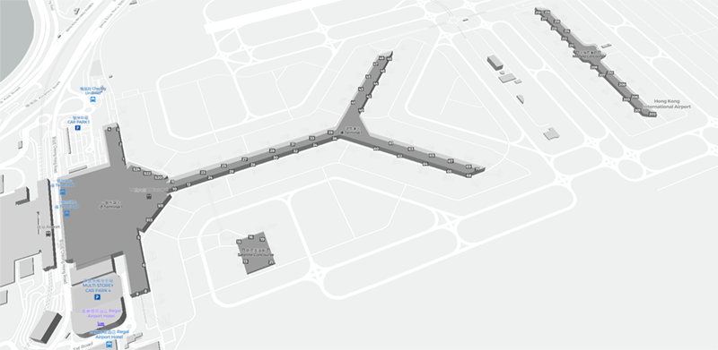 Hong Kong International Airport terminal map