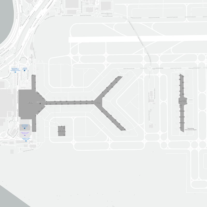 Hong Kong International Airport terminal map
