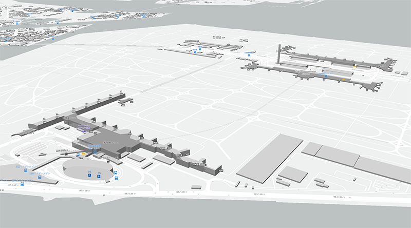 Tokio-Haneda terminal map