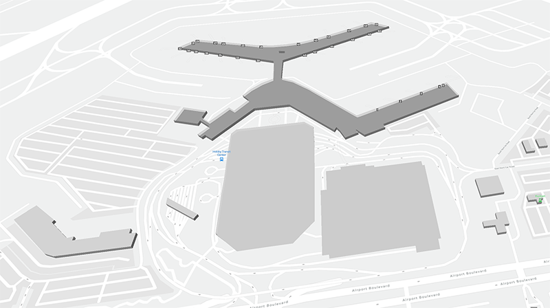Houston terminal map