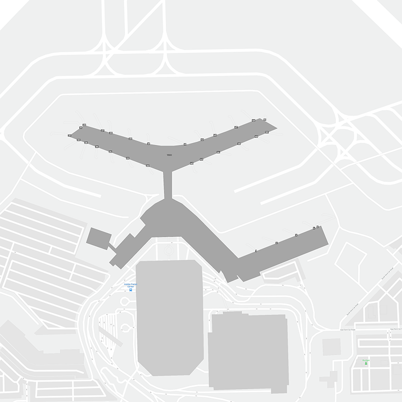 Houston terminal map
