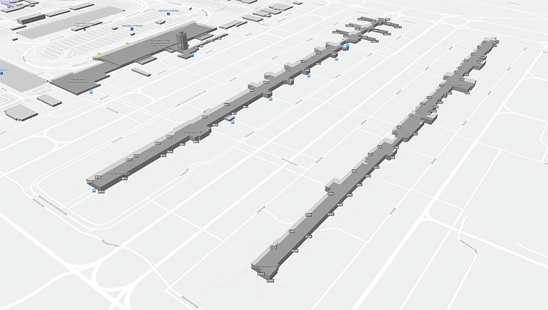 Dulles Intl terminal map