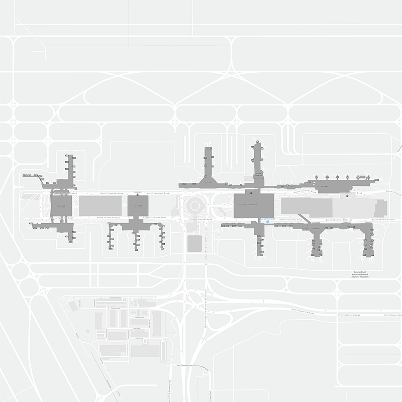 George Bush Intcntl terminal map