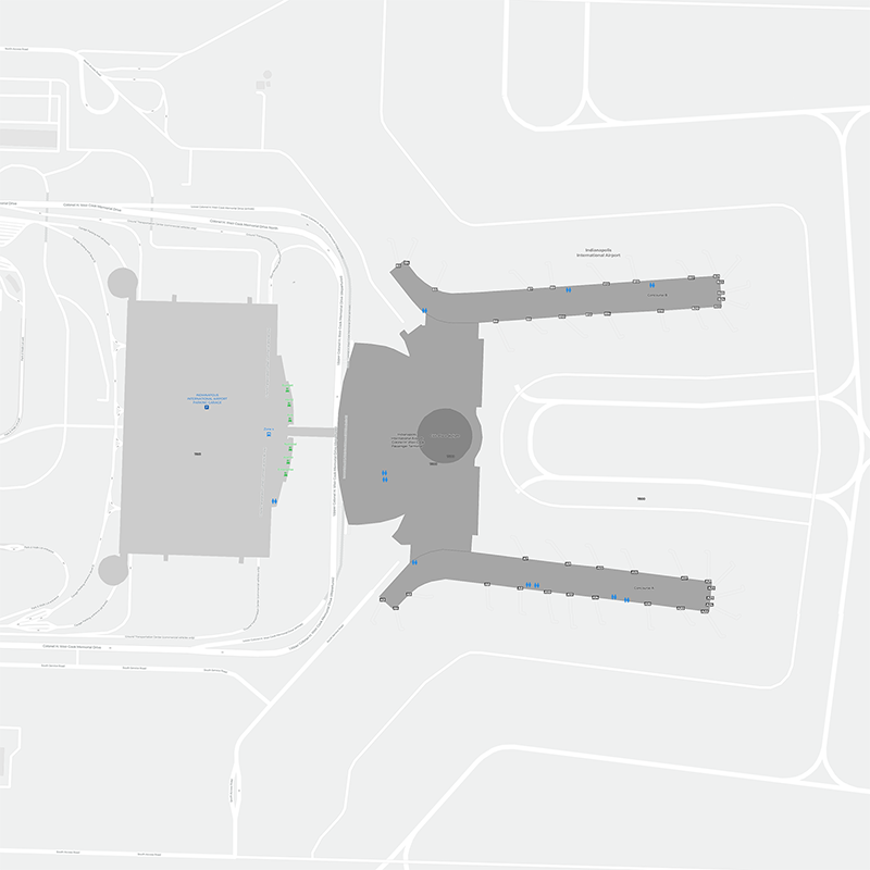 Indianapolis Intl terminal map