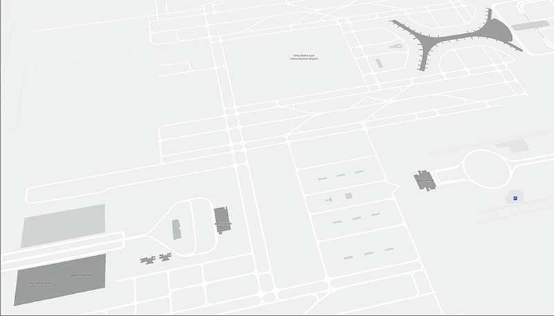 Kuningas Abdilazizin kansainvälinen lentoasema terminal map