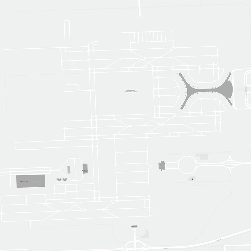 Kuningas Abdilazizin kansainvälinen lentoasema terminal map