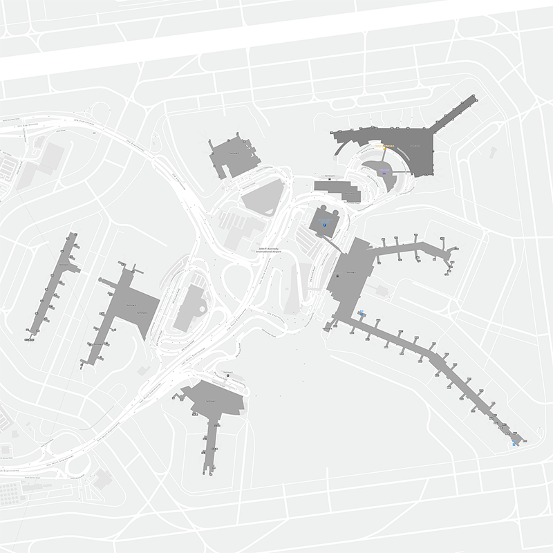 Nowy Jork-JFK terminal map