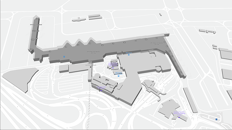 OR Tambo terminal map