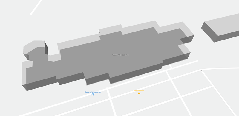 Kajaani terminal map