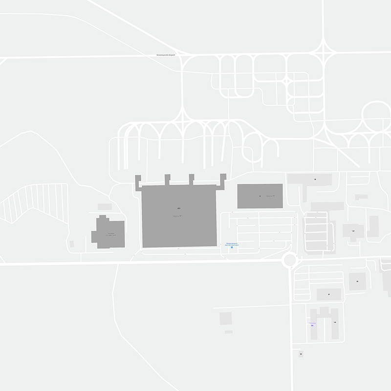 Krasnoyarsk International Airport terminal map