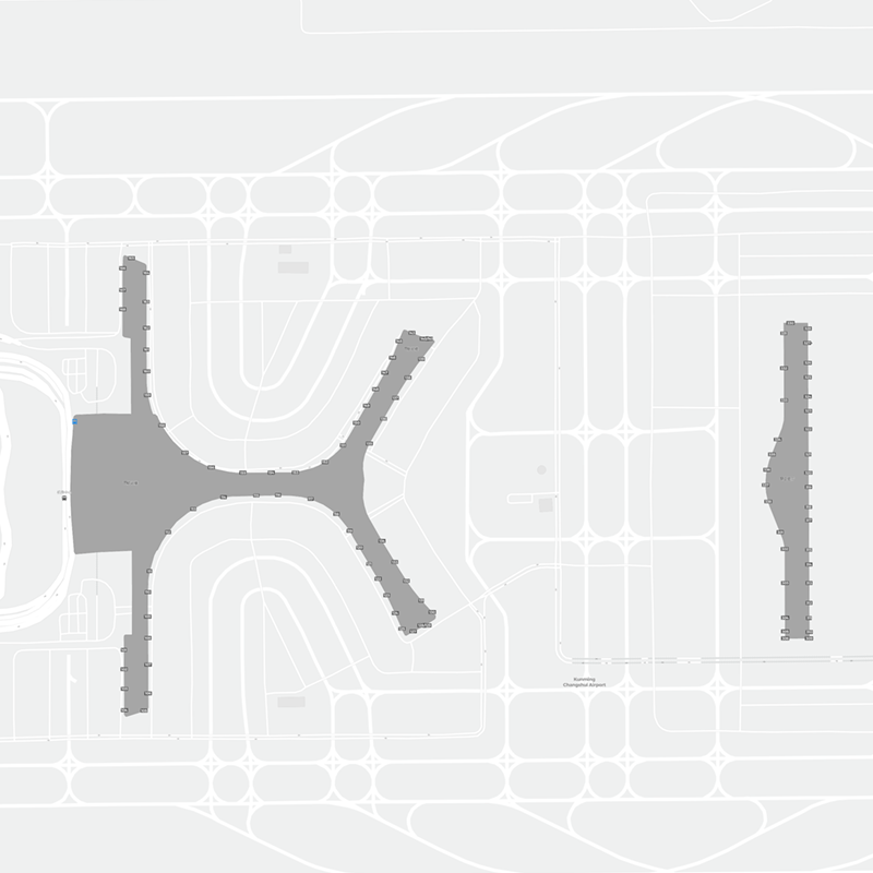 Kunming Changshui International Airport terminal map
